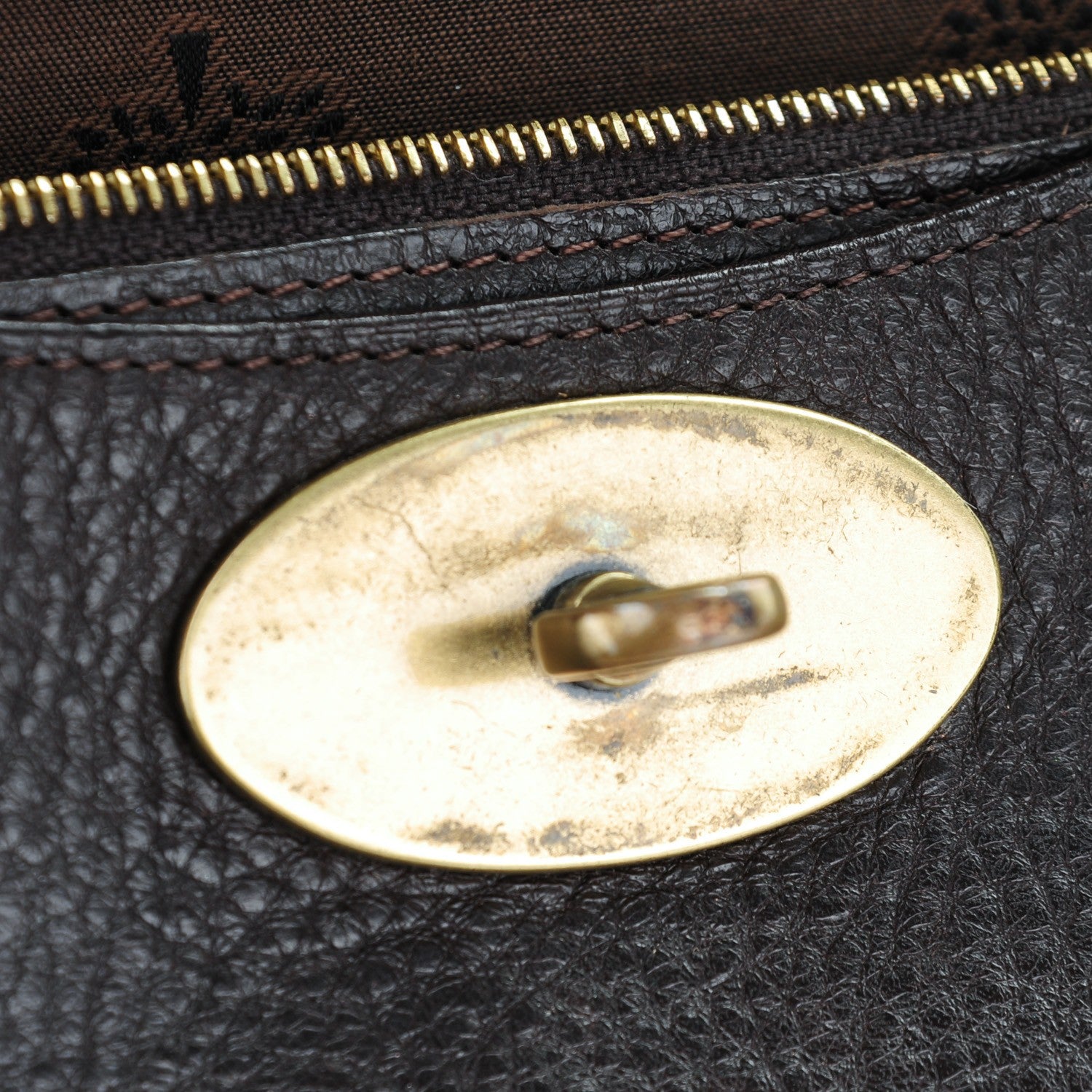 Mulberry Grainy Bayswater Wallet Chocolate 9 of 9
