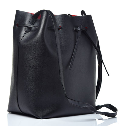 Mansur Gavriel Saffiano Bucket Bag Black Flamma 3 of 8