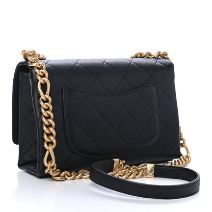 Chanel Caviar Quilted Mini Bracelet On Chain Flap Black 1 of 4