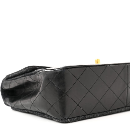 Chanel Lambskin Felt Quilted Small Single Flap With Pouch Grey Black 10 of 12