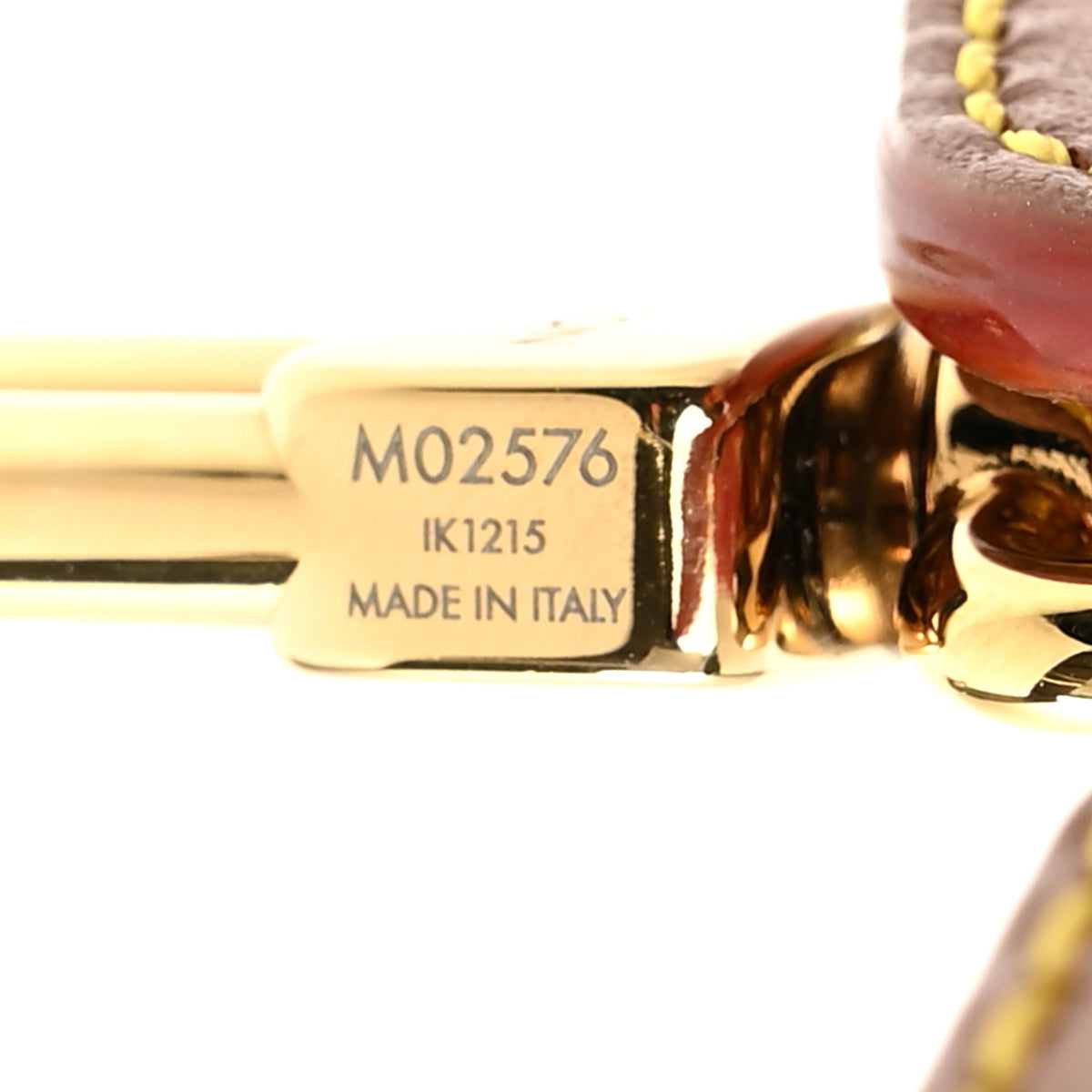 Raffia Calfskin Monogram LV Turtle Pouch Bag Charm Brown