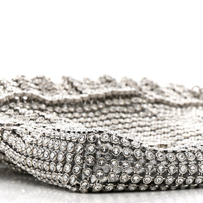 Chanel Crystal Embellished Metallic Lambskin Mini Chanel 22 Silver 8 of 11