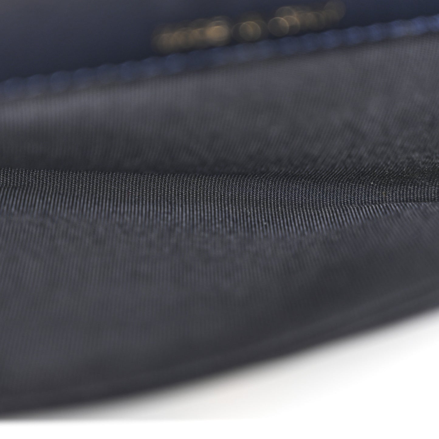Lambskin Quilted Boy Flap Card Holder Navy