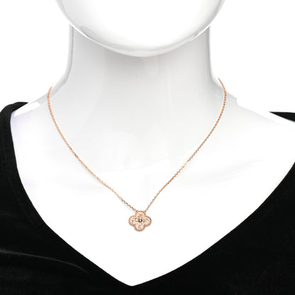 Van Cleef & Arpels 18K Rose Gold Vintage Alhambra Pendant Necklace 2 of 5