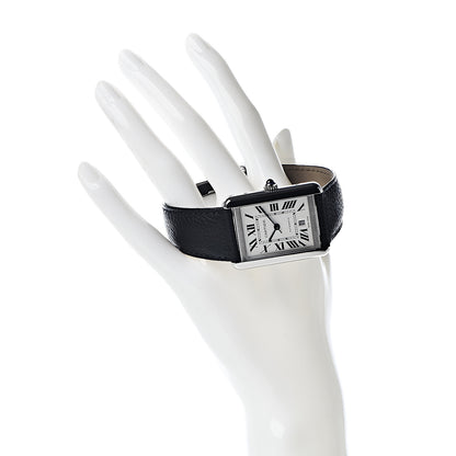 Cartier Stainless Steel Calfskin 31mm Tank Solo Automatic Watch 2 of 11