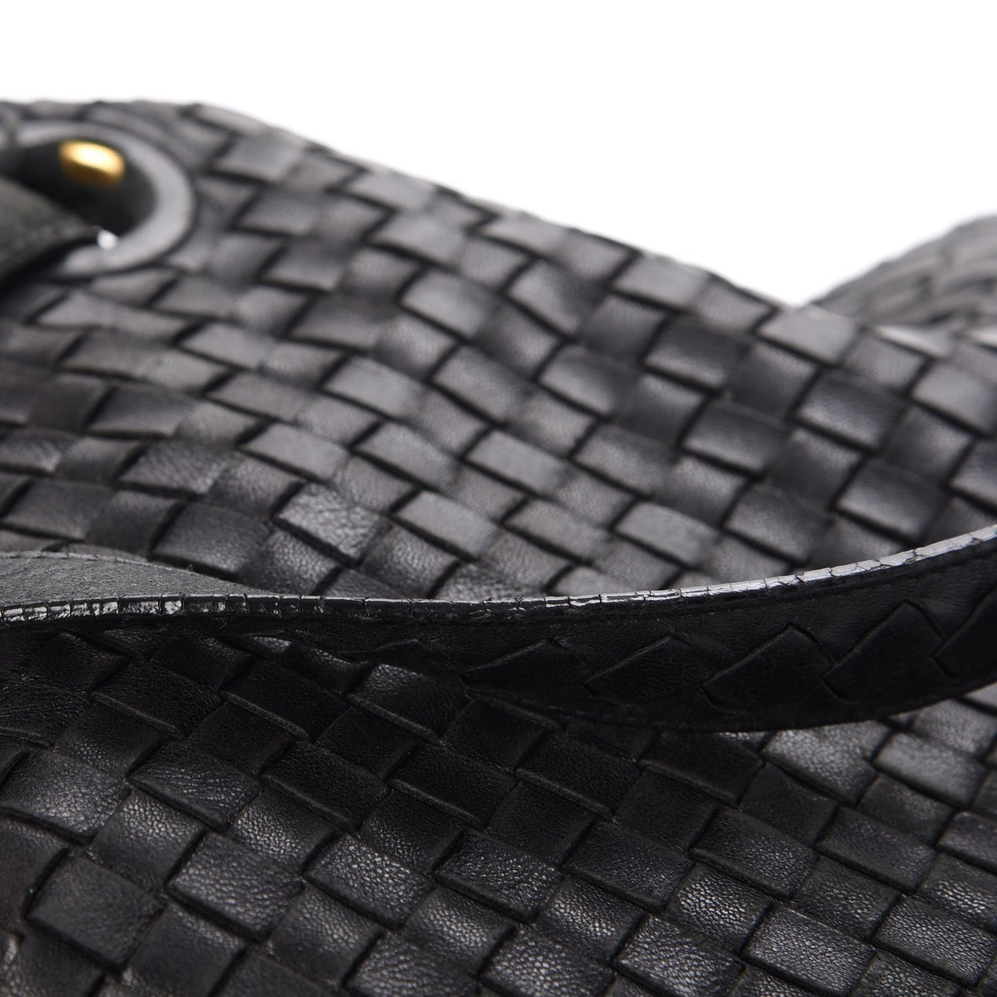 Nappa Intrecciato Medium Garda Bag Black