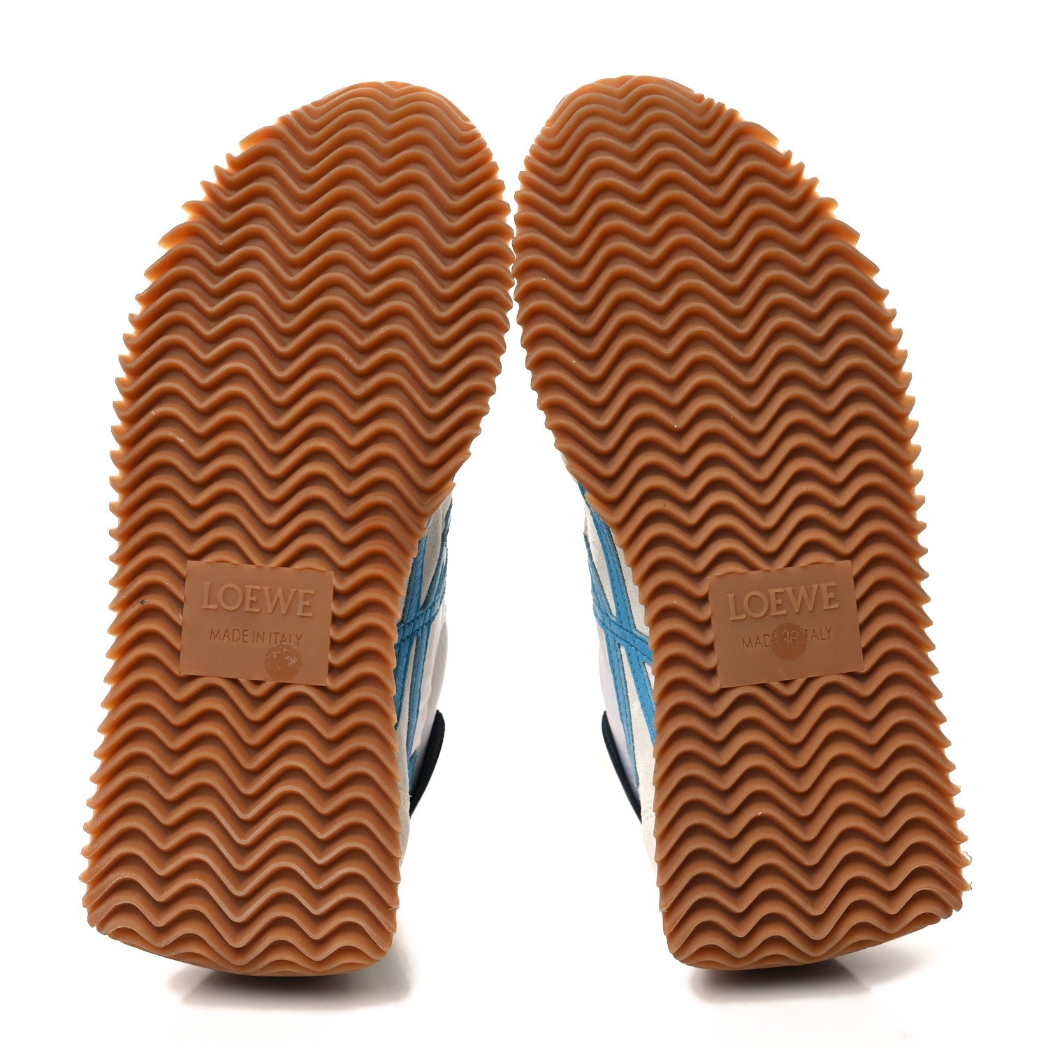 Loewe Fabric Suede Flow Retro Runner Sneakers 36 White Blue 5 of 7