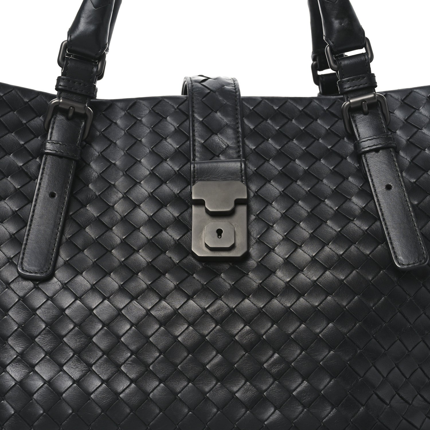 Bottega Veneta Nappa Intrecciato Medium Roma Tote Black 9 of 11