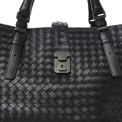 Bottega Veneta Nappa Intrecciato Medium Roma Tote Black 9 of 11