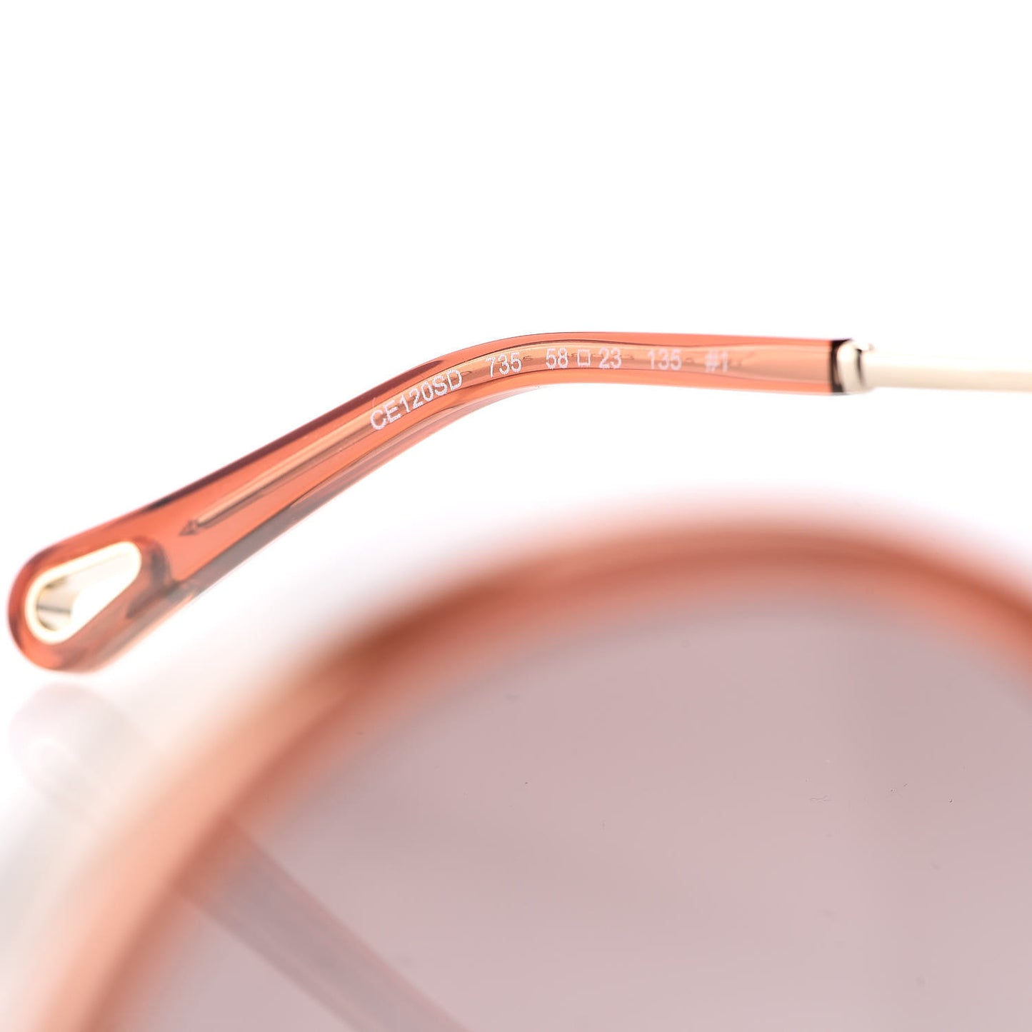 Oversized Round Carlina Sunglasses CE120S Orange