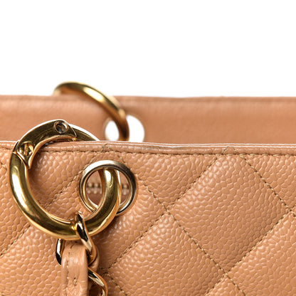 Chanel Caviar Quilted Grand Shopping Tote GST Beige 9 of 20
