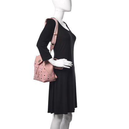 MCM Visetos Small Essential Backpack Pink 3 of 11