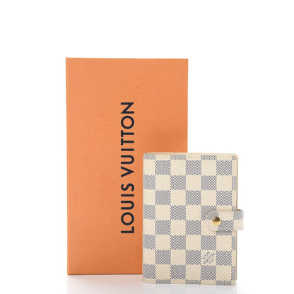 Louis Vuitton Damier Azur Small Ring Agenda Cover 10 of 10