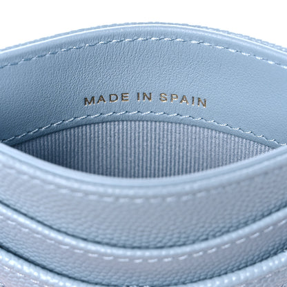 Chanel Caviar Quilted Card Holder Light Blue 7 of 10