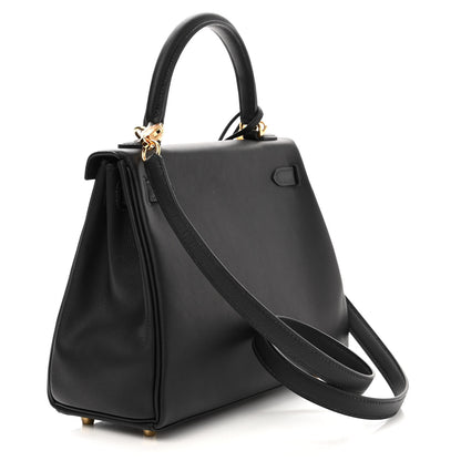Hermes Swift Kelly Retourne 25 Black 2 of 10