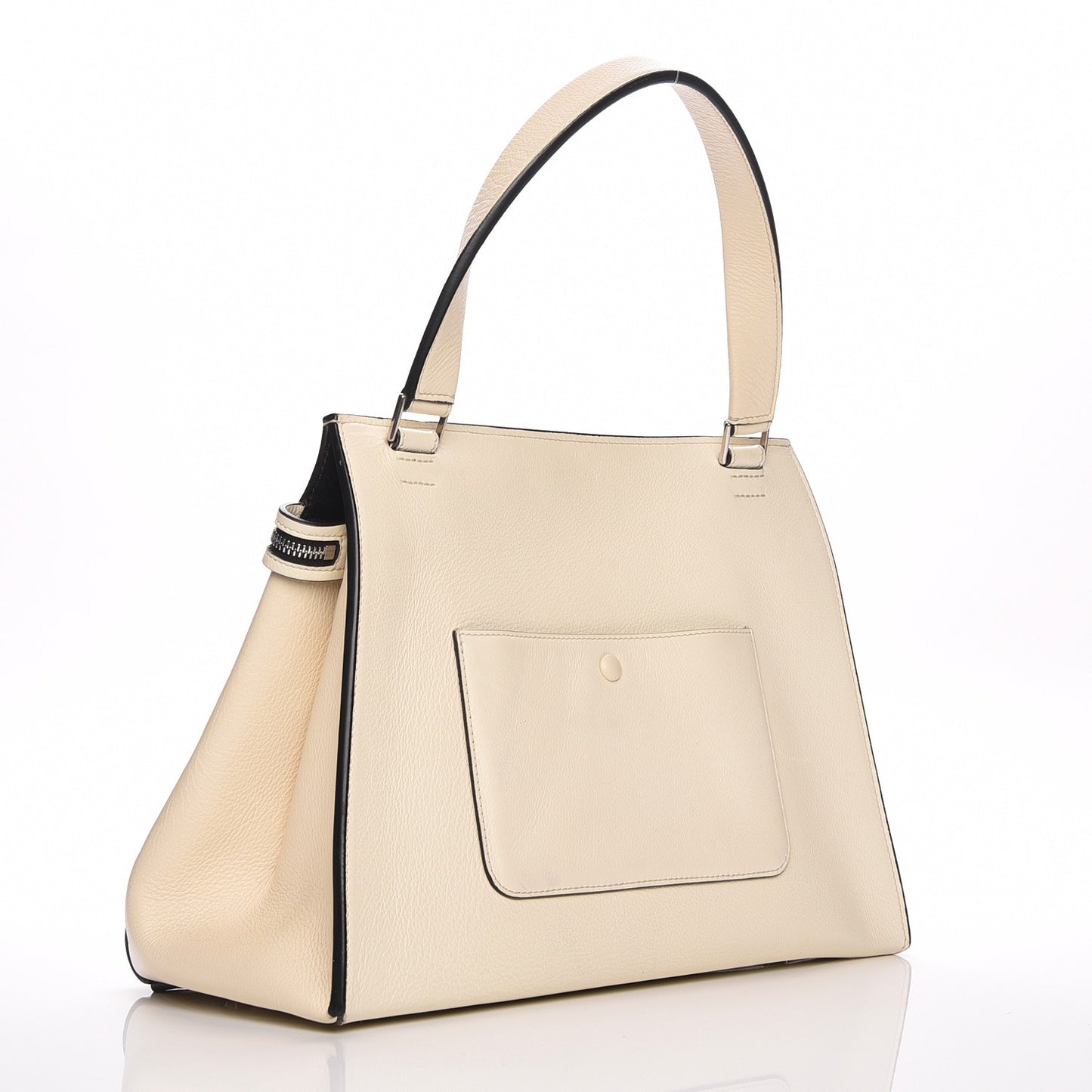 Grained Calfskin Large Edge Shoulder Bag