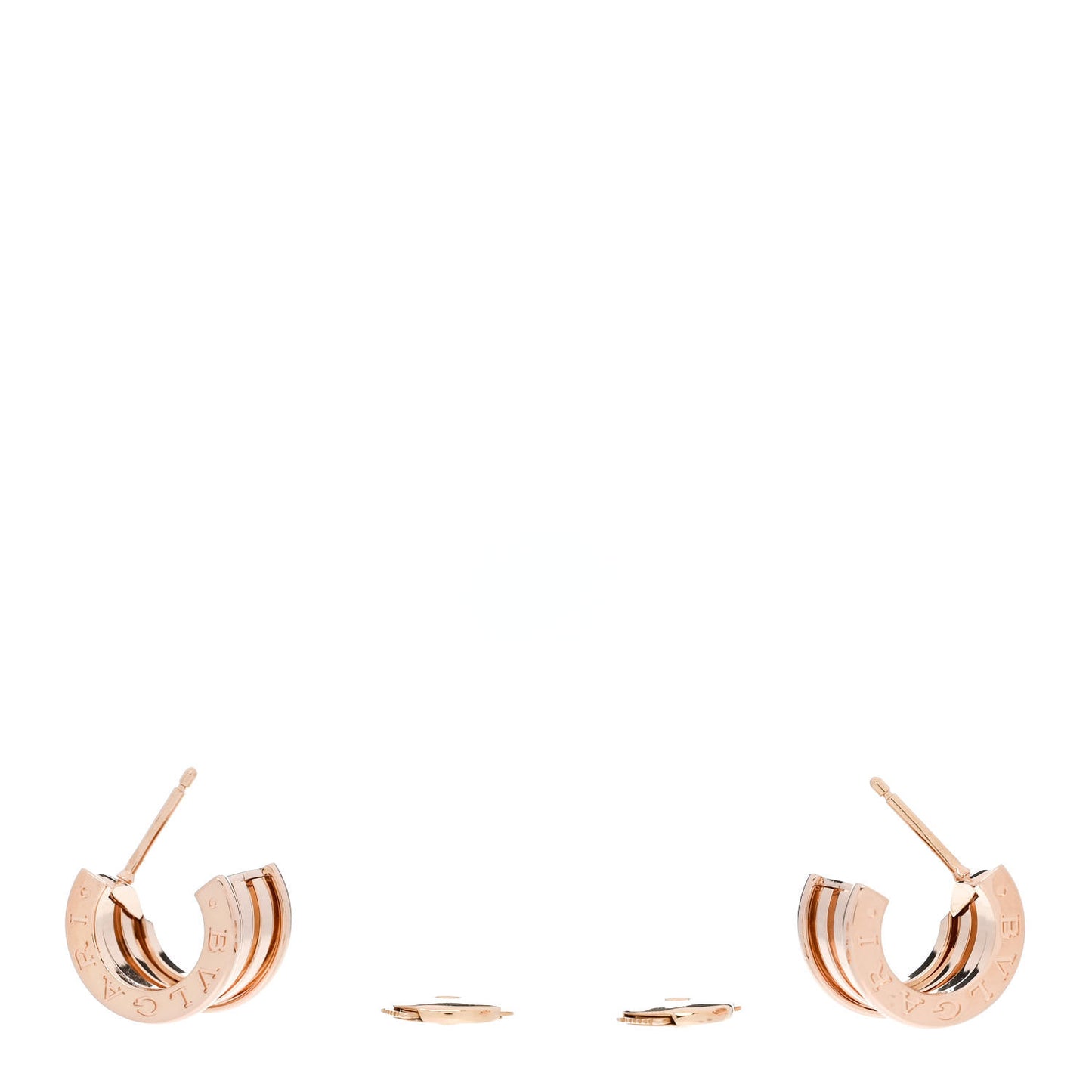 18K Rose Gold B.Zero1 Hoop Earrings