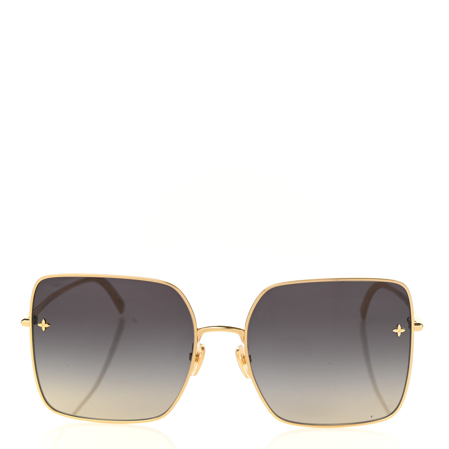 Louis Vuitton Metal LV Square Charm Sunglasses Z1718U Black 2 of 8