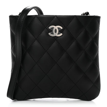 Chanel Lambskin Quilted Crossbody Bag Black 1 of 10