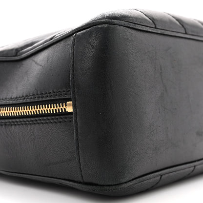 Chanel Lambskin Chevron Quilted Camera Case Black 9 of 13