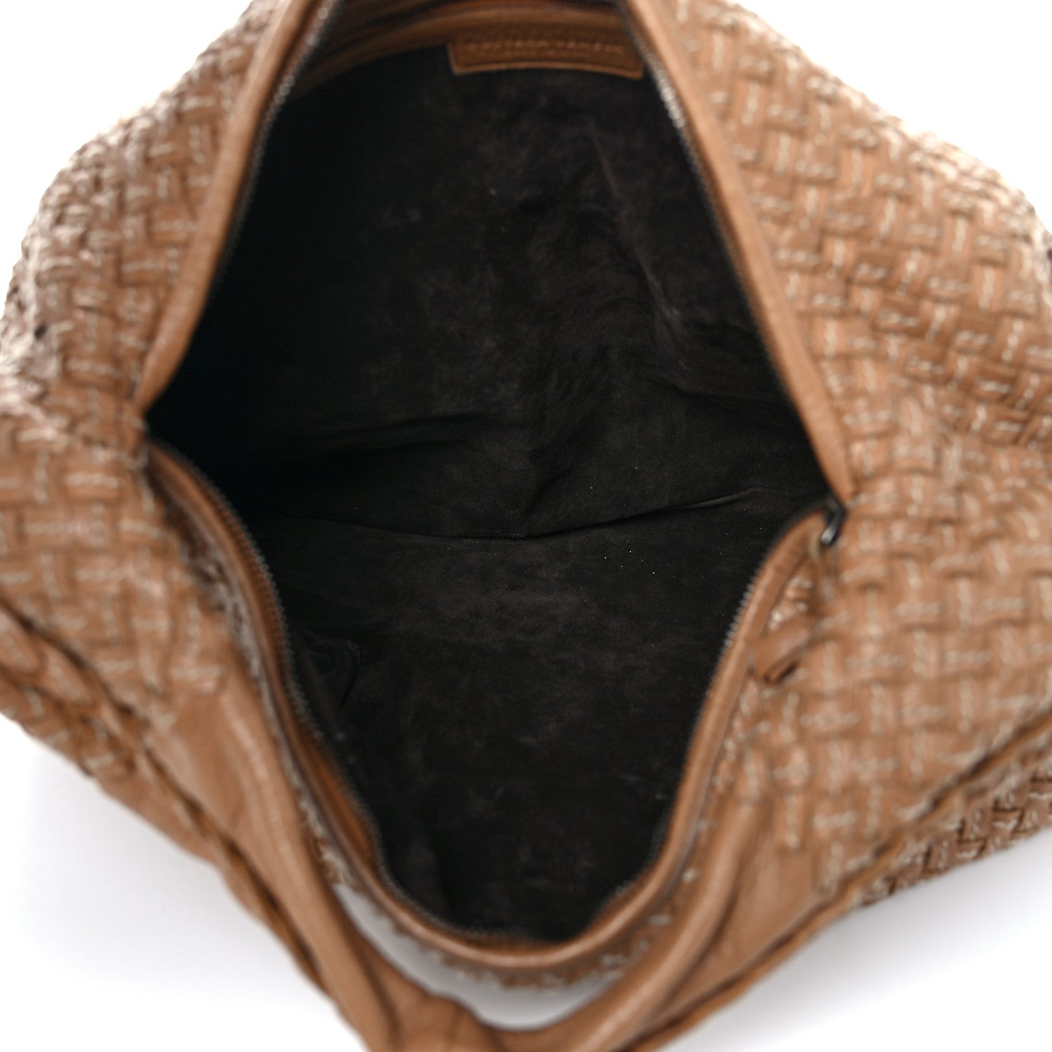 Bottega Veneta Nappa Stitched Intrecciato Medium Veneta Hobo Maple Sapphire 5 of 12