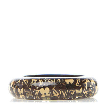 Louis Vuitton Resin Swarovski Medium Inclusion Bracelet GM Brown 1 of 4