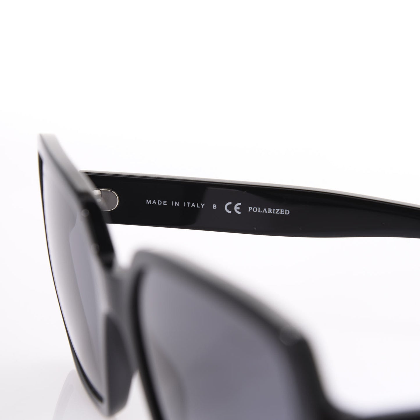 Acetate Polarized Square Sunglasses 5408 Black