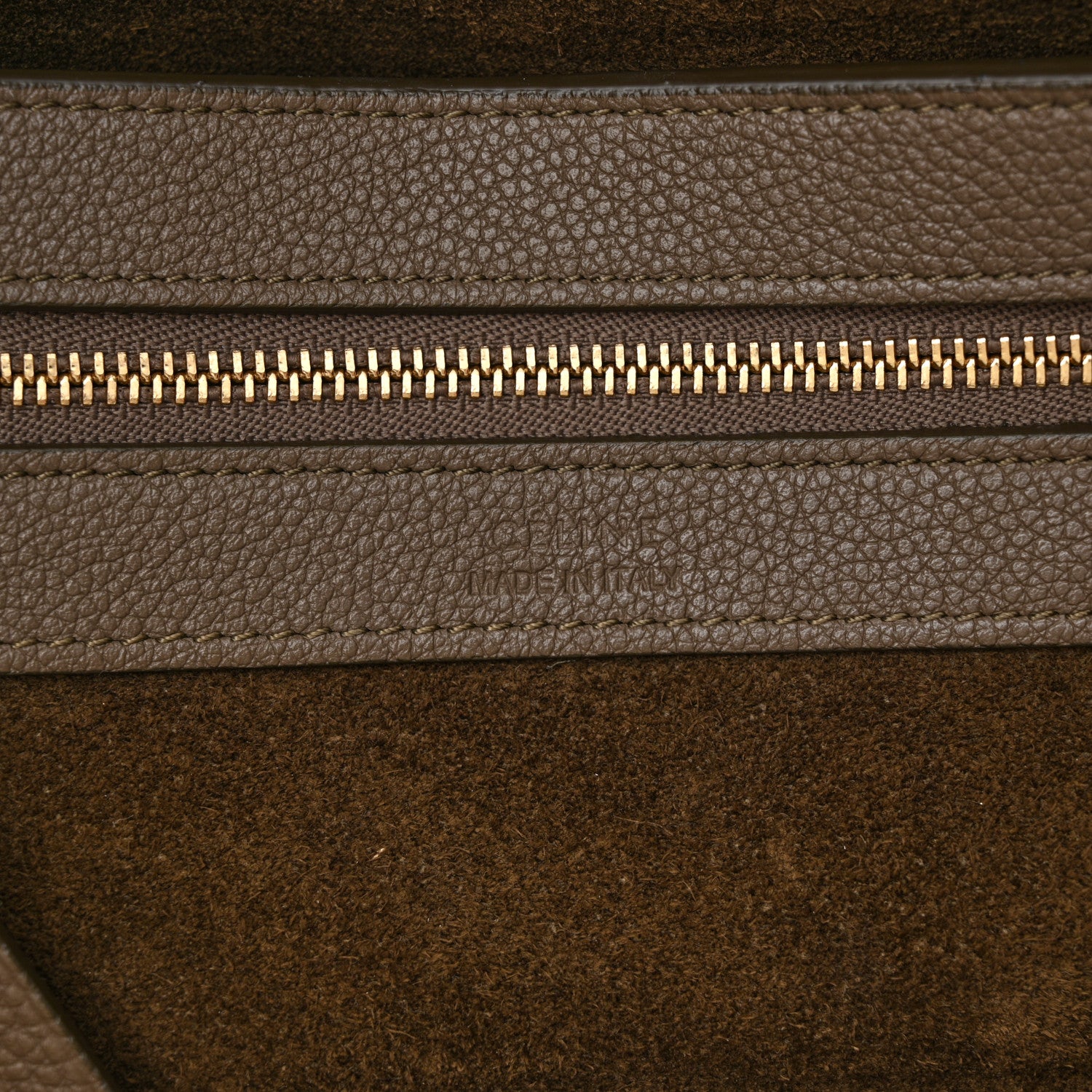 Celine Soft Grained Calfskin Small Belt Cabas Phantom Taupe 7 of 17