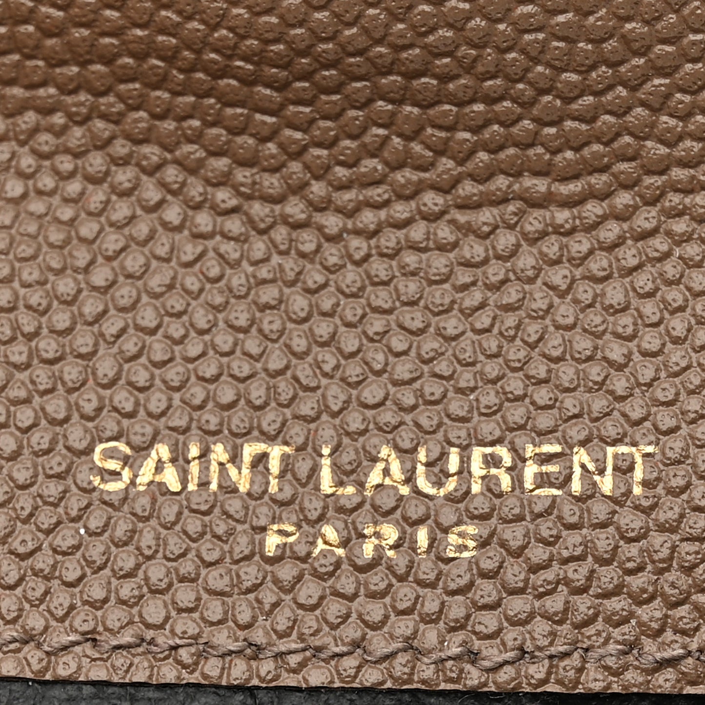 Grain De Poudre Uptown Monogram Card Case Dark Beige
