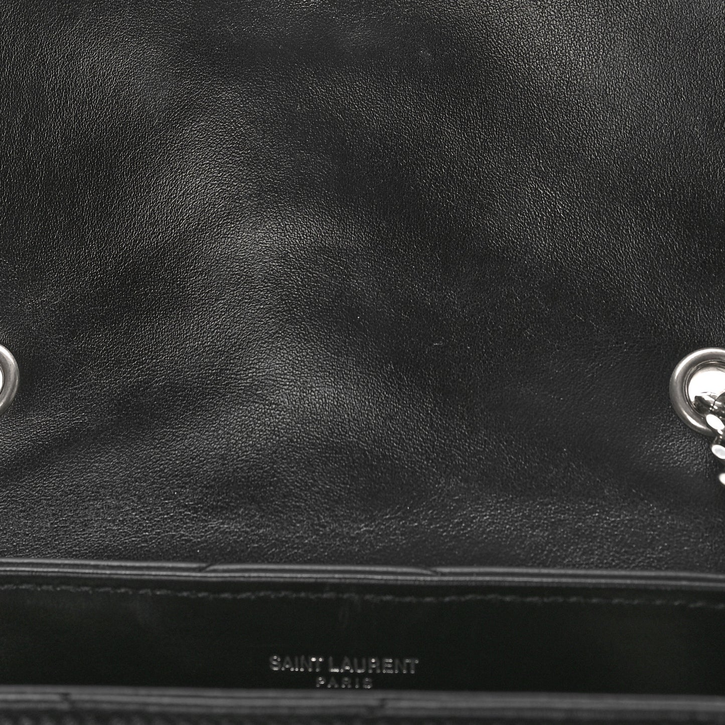 Calfskin Y Quilted Monogram Small Loulou Chain Satchel Black