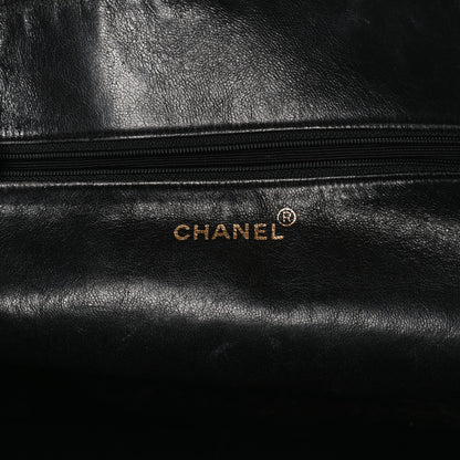 Chanel Lambskin CC Stitched Tote Black 9 of 36