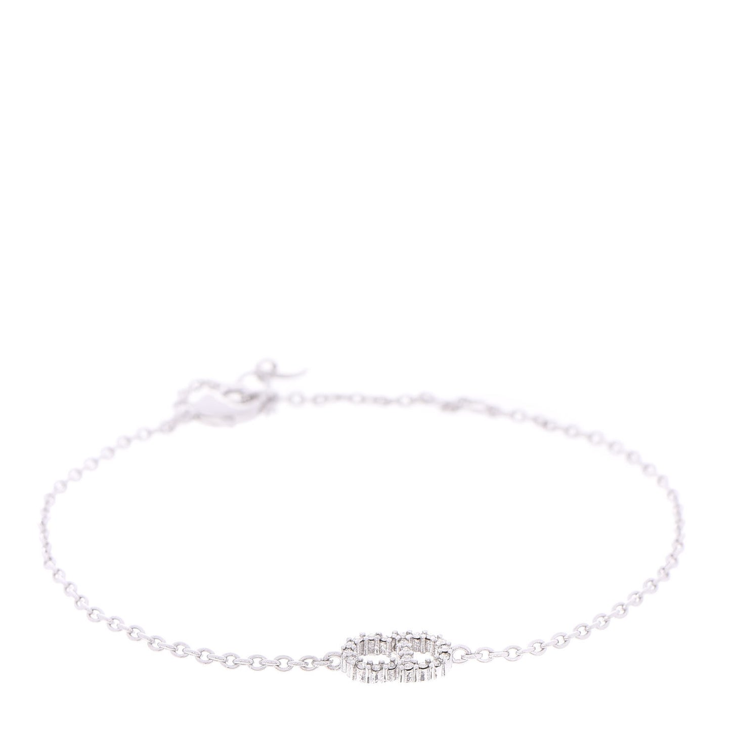 Crystal CD Bracelet Silver