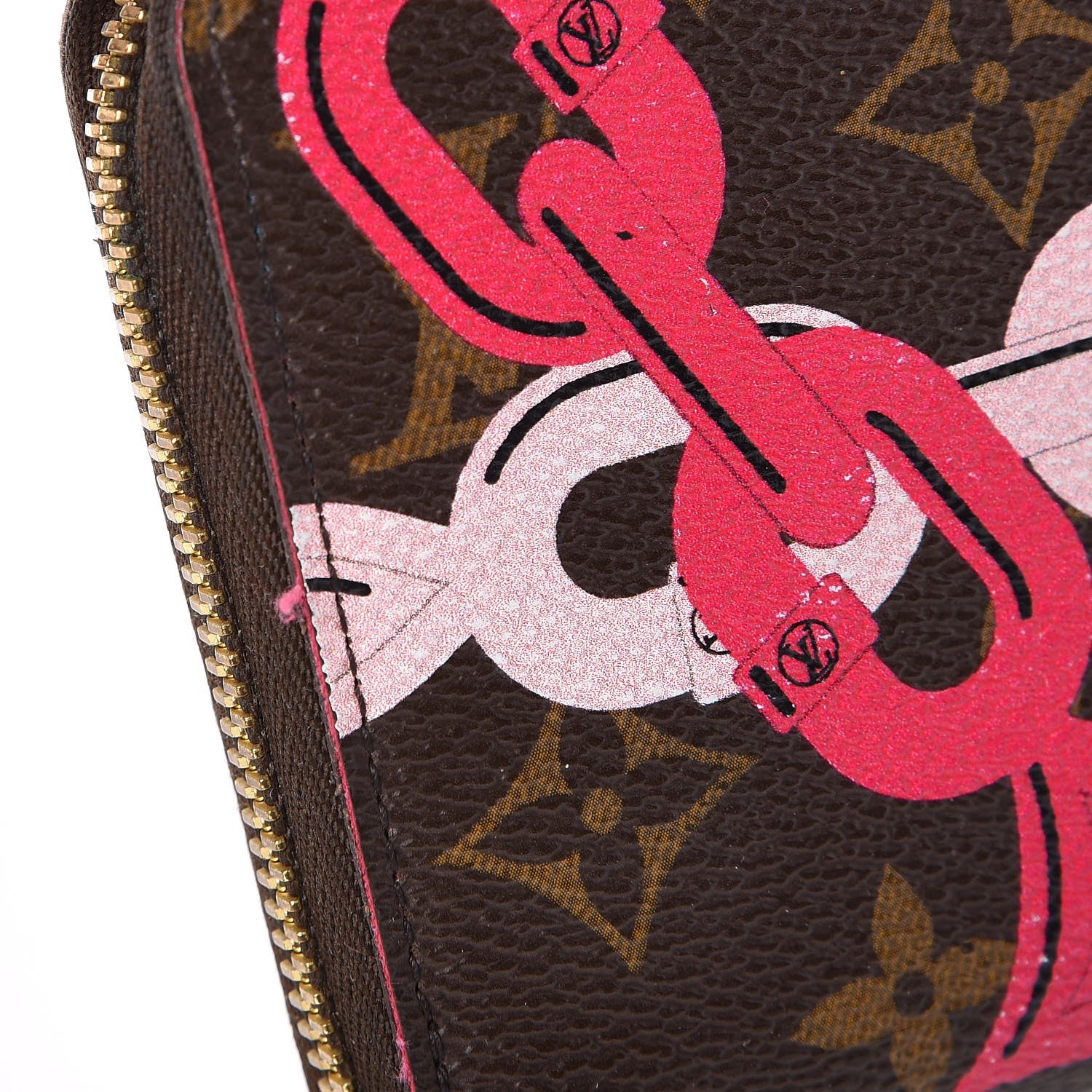 Louis Vuitton Monogram Bay Zippy Wallet Rose Ballerine Poppy 8 of 12