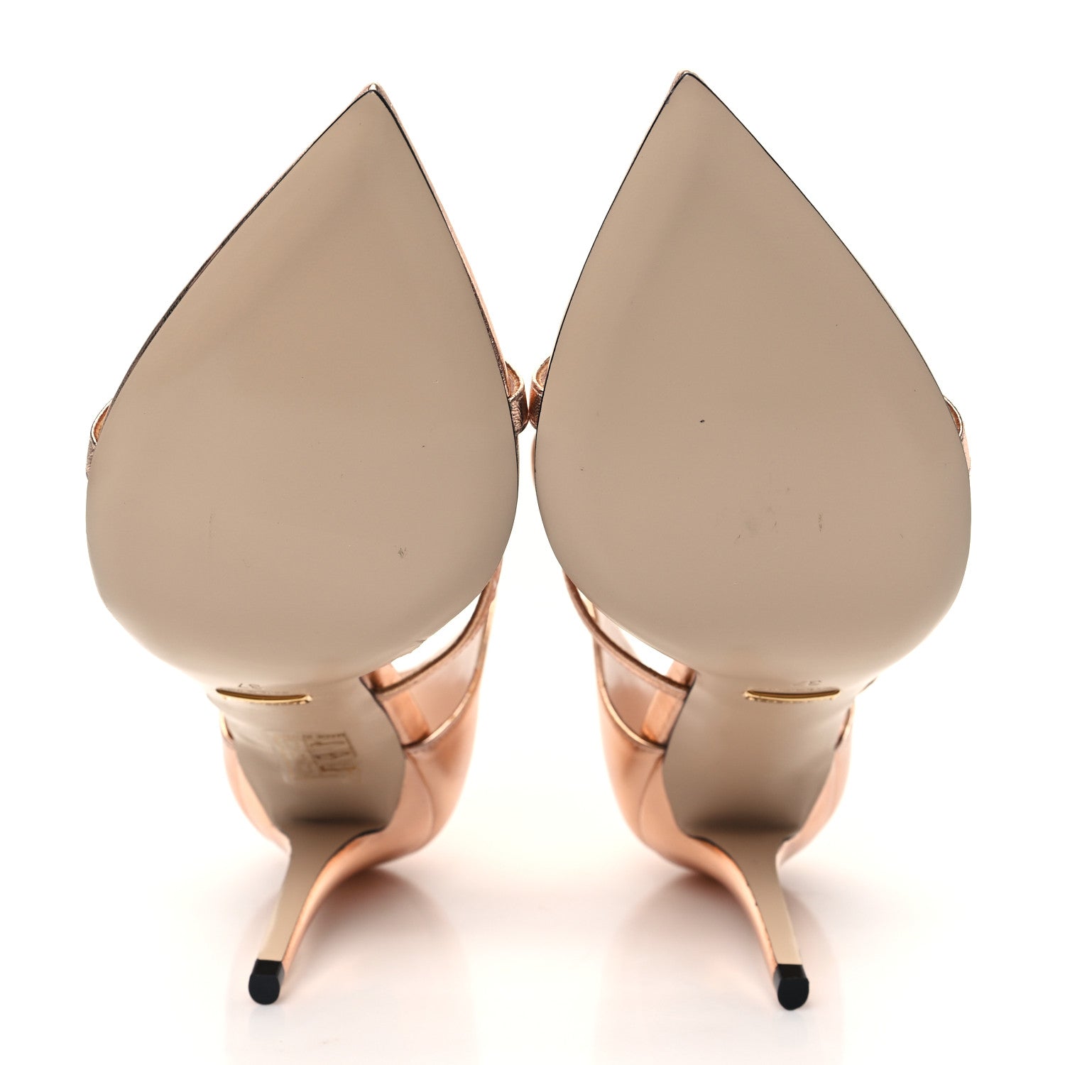 Gucci Metallic Nappa Silk Horsebit Sandals 37 Salmone 5 of 8