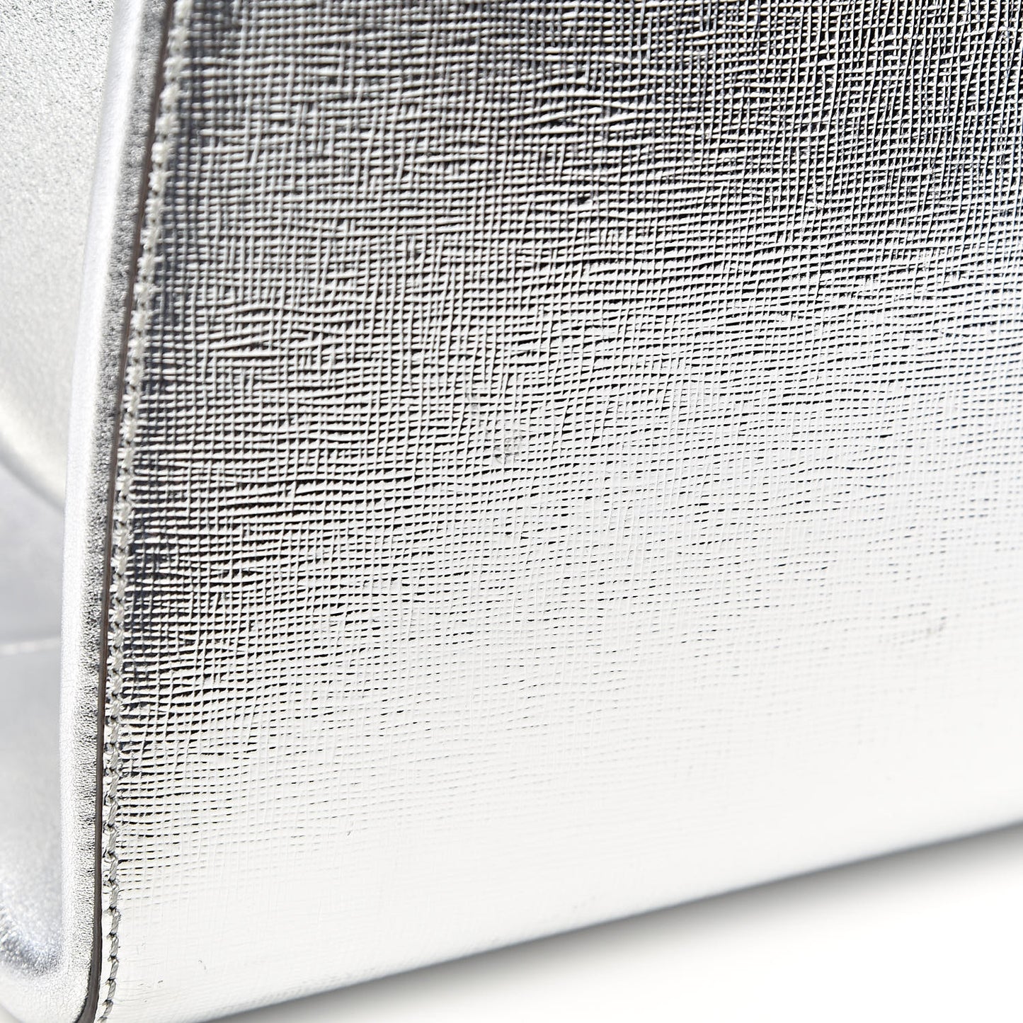 Vitello Elite Bi-Color Large 3Jours Tote Argento Palladio