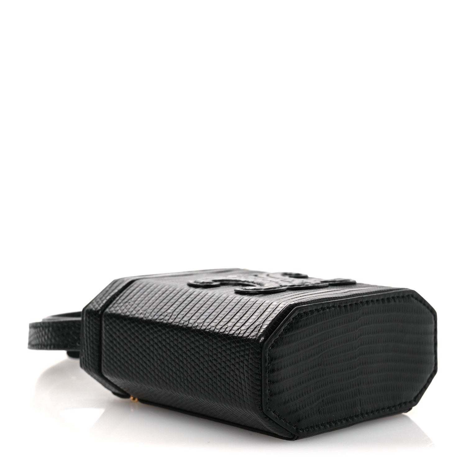 Celine Lizard  Triomphe Mini Vanity Case Black 4 of 11