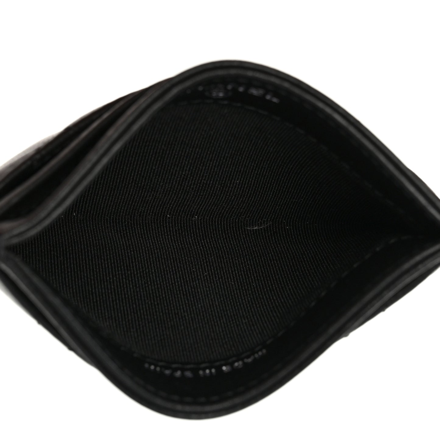 Lambskin Quilted Card Holder So Black