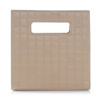 Chanel Lambskin Square Quilted CC Handbag Beige 1 of 7