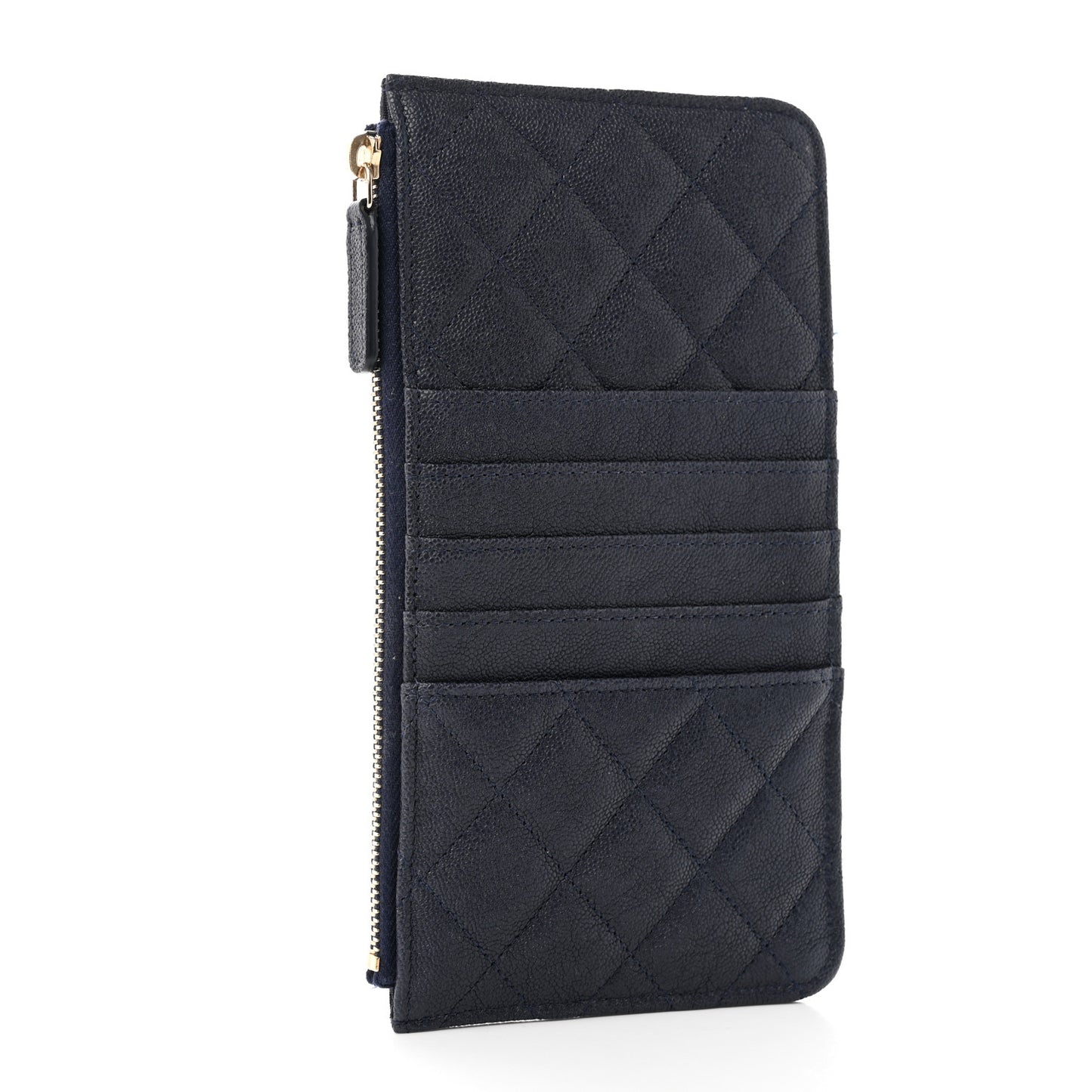 Caviar Quilted Boy iPhone Pouch Navy Blue