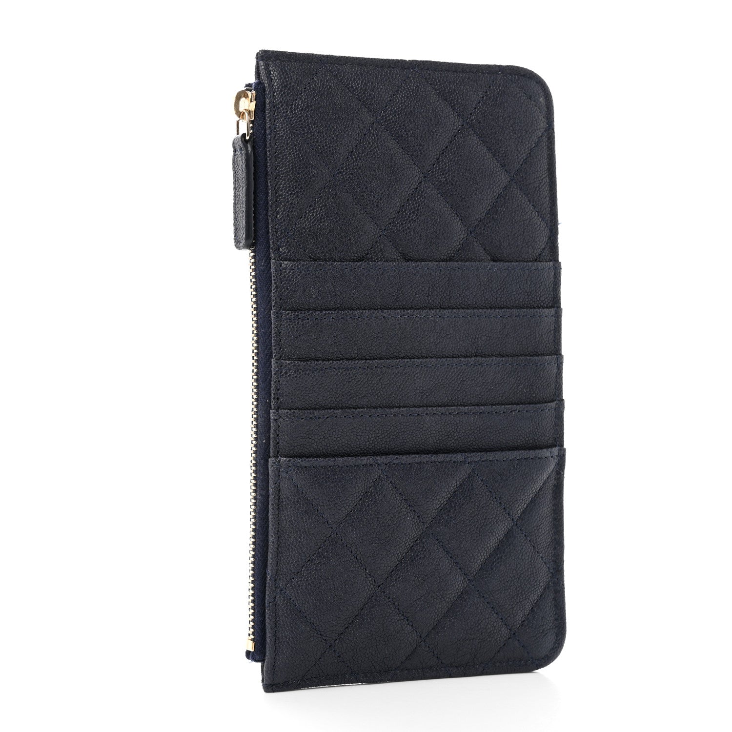 Chanel Caviar Quilted Boy iPhone Pouch Navy Blue 3 of 15