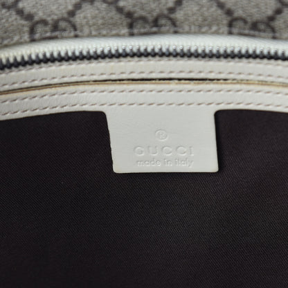 Gucci GG Supreme Monogram Medium Zippered Shopping Tote Off White 6 of 9