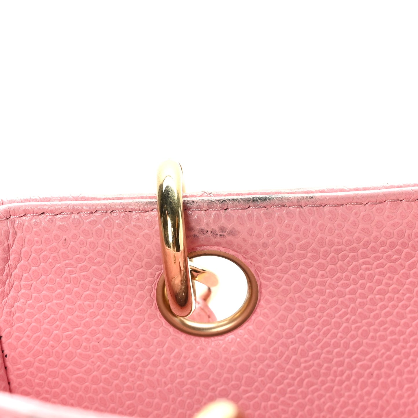 Caviar Quilted Petit Shopping Tote PST Pink