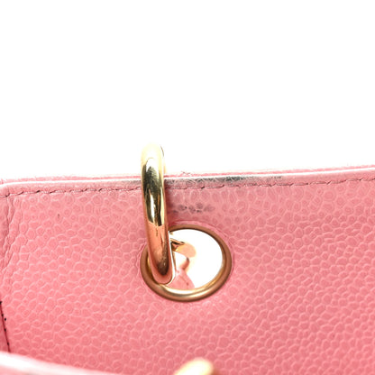 Chanel Caviar Quilted Petit Shopping Tote PST Pink 10 of 13