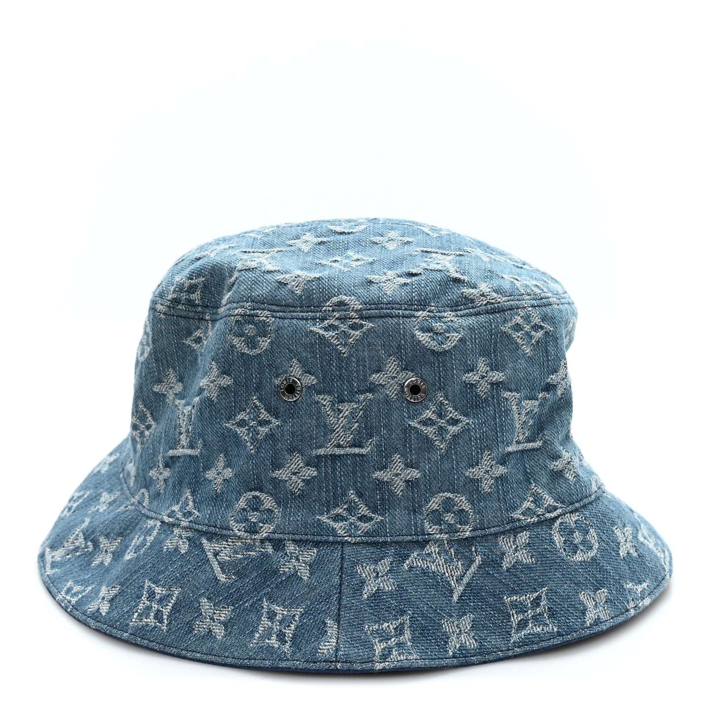 Monogram Denim Essential Bucket Hat 60 Blue