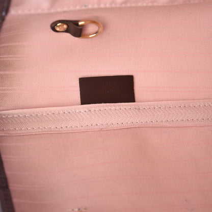 Louis Vuitton Damier Ebene Neo Neverfull MM Rose Ballerine 9 of 24