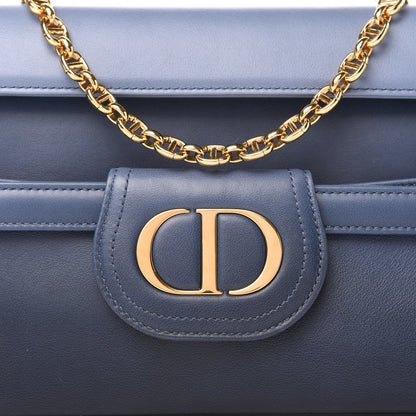 Christian Dior Smooth Calfskin Medium Diordouble Chain Bag Indigo Blue 9 of 10