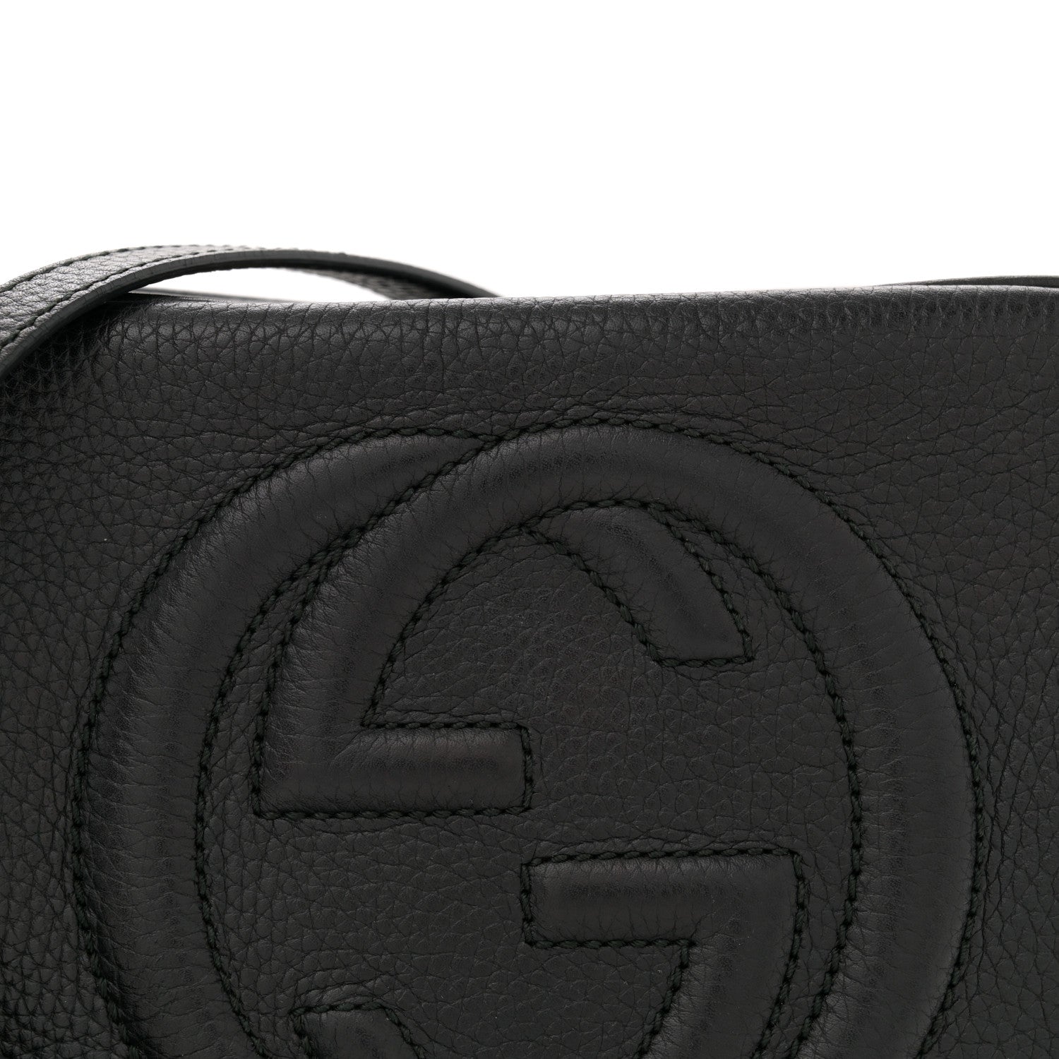 Gucci Pebbled Calfskin Small Soho Disco Bag Black 8 of 13