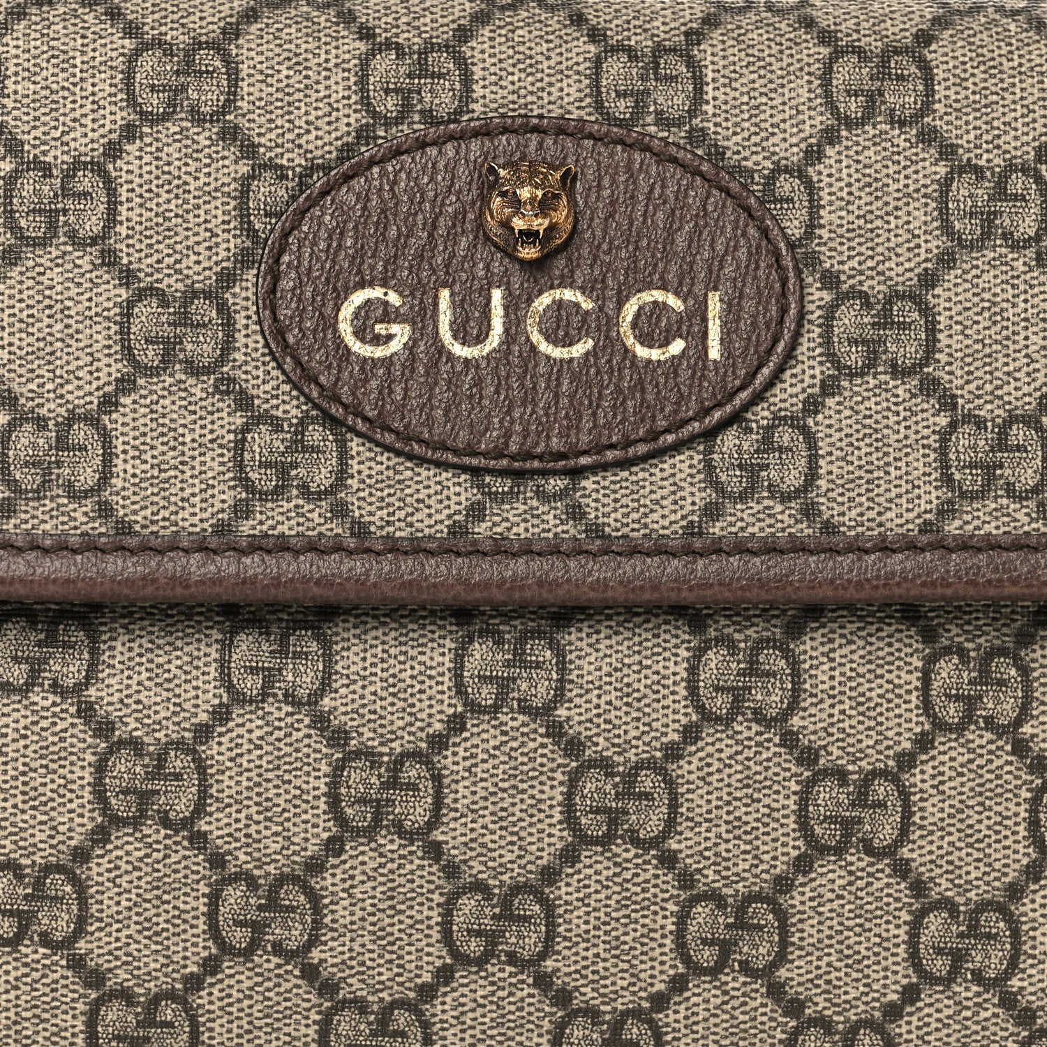 Gucci GG Supreme Monogram Neo Vintage Web Belt Bag Brown 8 of 10