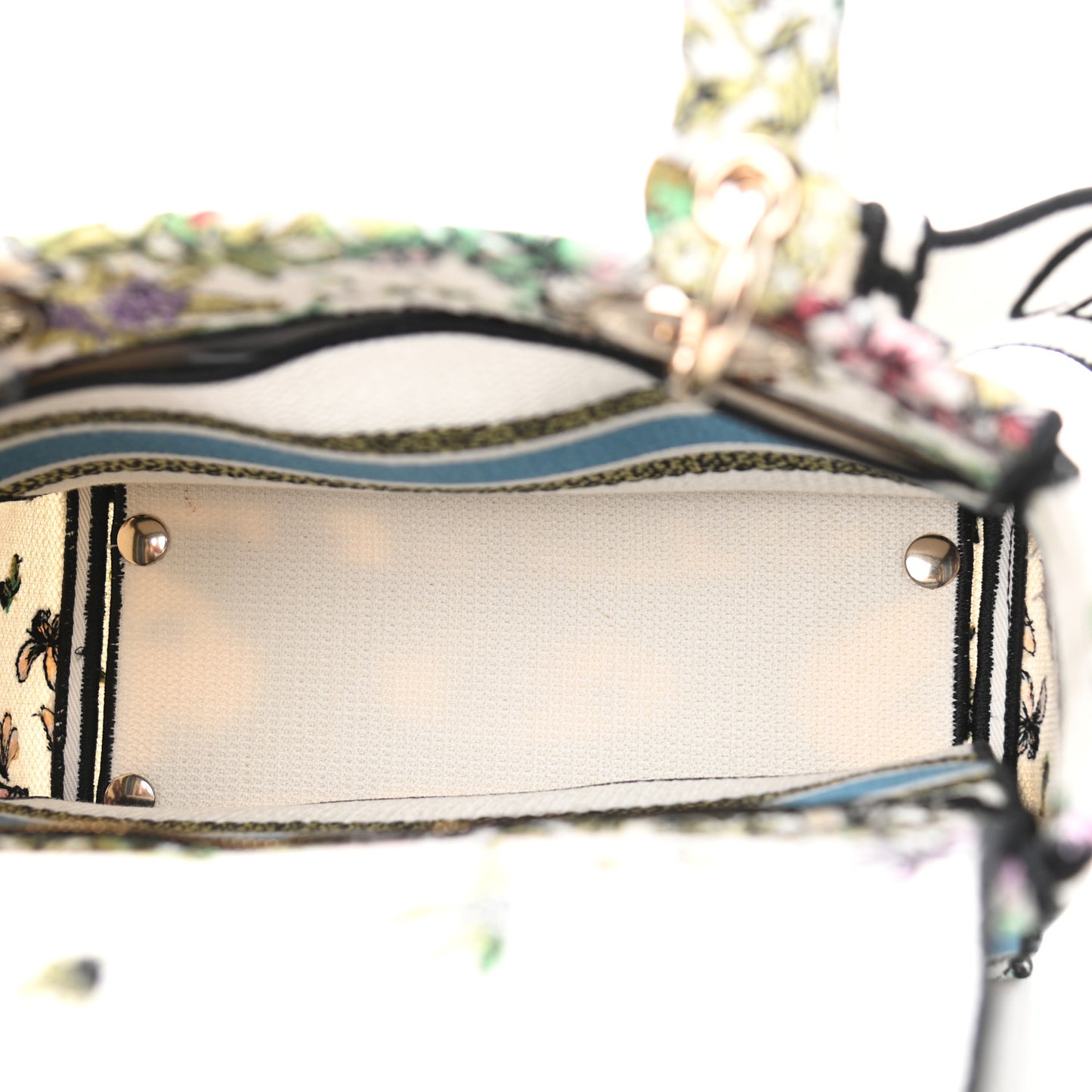 Canvas D-Constellation Embroidered Medium Lady D-Lite Latte Multicolor