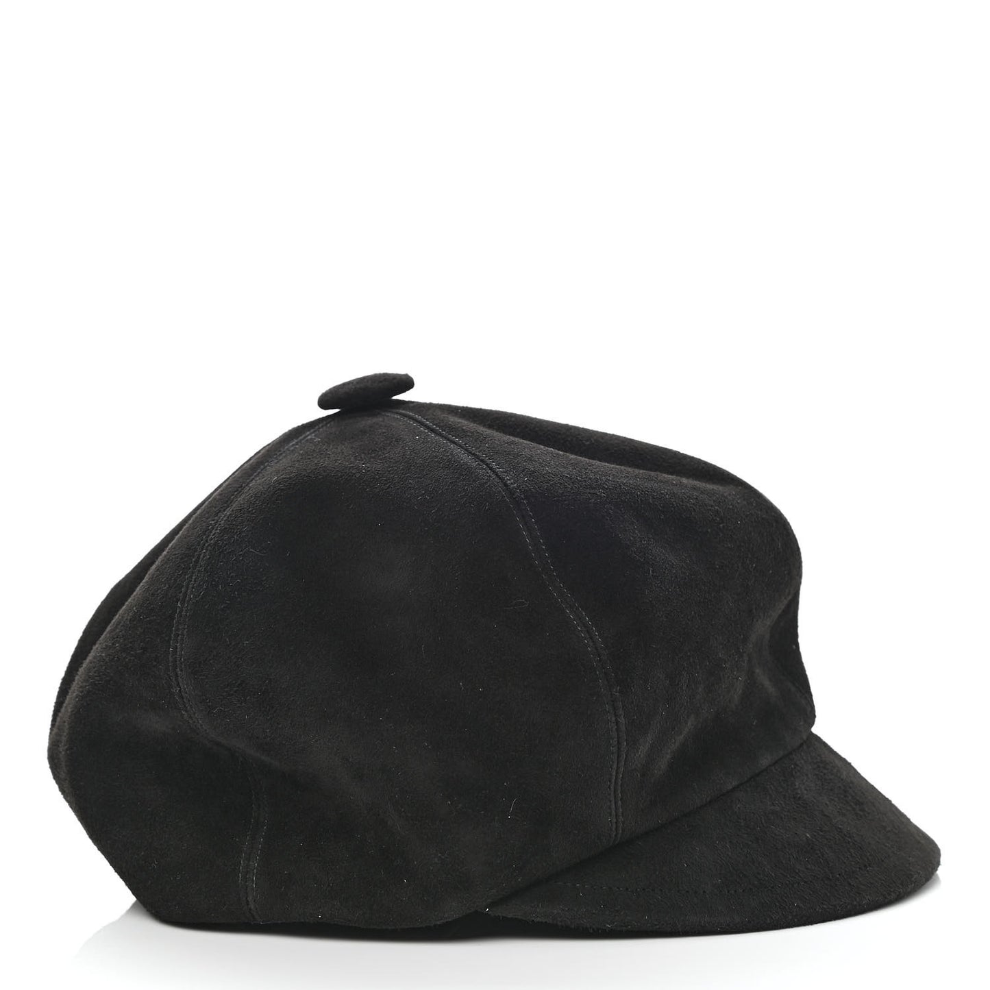 Suede Goatskin Arty Beret Cap 58 Black